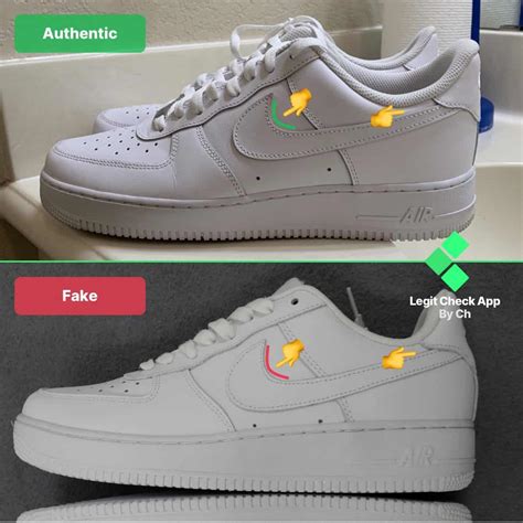 shoes nike air force 1 fake vs real|air force 1 real check.